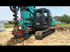 हाइड्रोलिक लंबे सर्पिल बरमा रोटरी ड्रिलिंग रिग सीएफए KR80M पाइल ड्राइविंग रिग