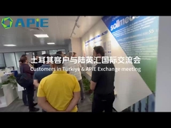 तुर्की के ग्राहकों ने अंतर्राष्ट्रीय आदान-प्रदान और सहयोग के लिए एपीआईई का दौरा किया