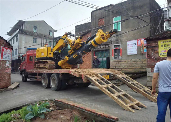 KR50 खुदाई ड्रिलिंग रिग पोर्टेबल बोरहोल ढेर बरमा क्रॉलर फाउंडेशन