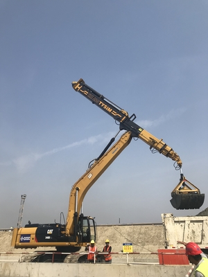 KM220 हाइड्रोलिक फोल्डिंग आर्म अवन रोबोटिक लघु लोडर एक्सट्रैक्शन बड़े दूरबीन आर्म प्रकार फैलाव